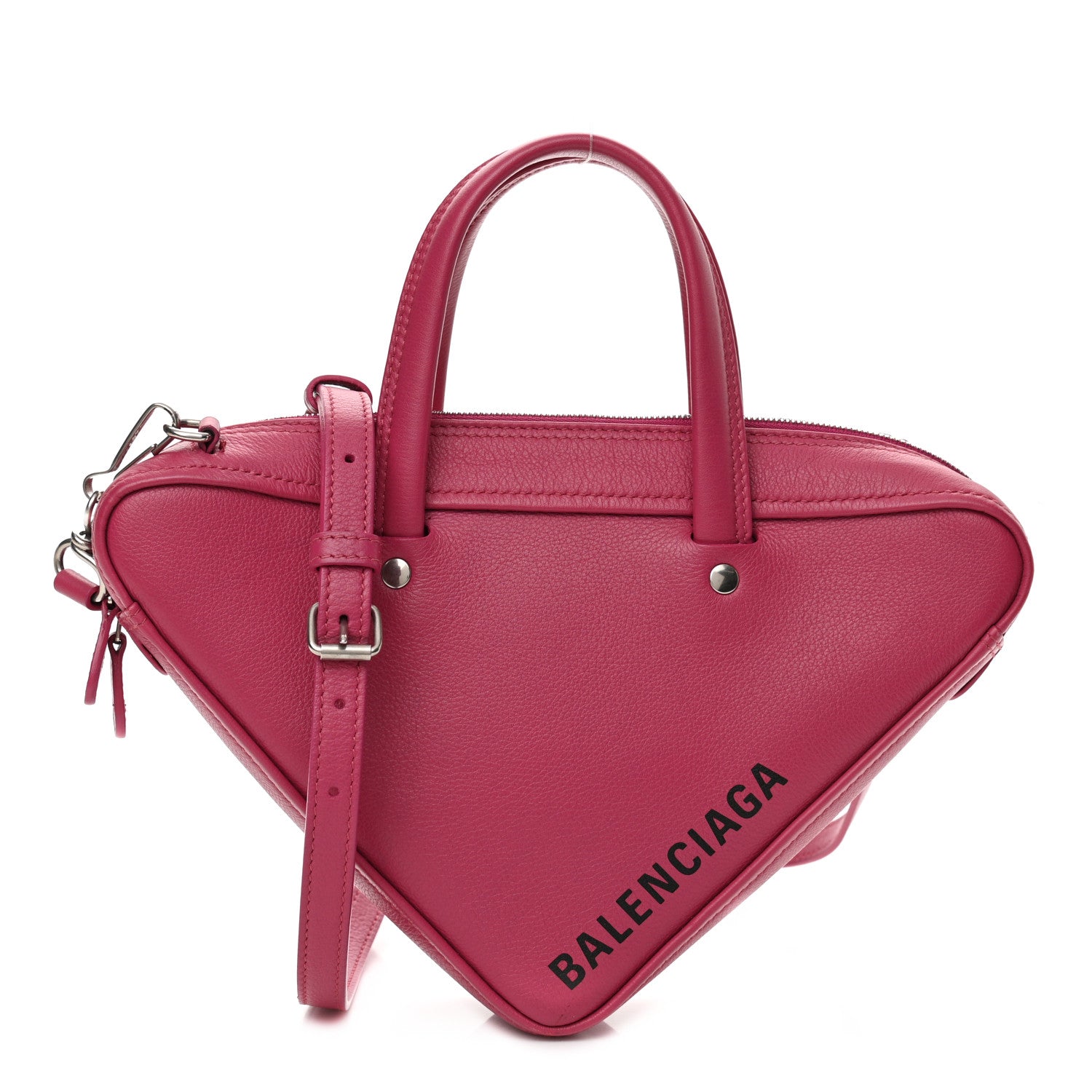 Balenciaga Calfskin XS Triangle Duffle Pink 13 of 21