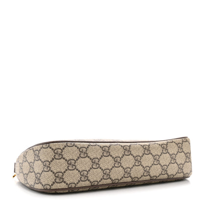 Gucci GG Supreme Monogram Textured Dollar Calfskin Web Small Ophidia GG Handbag Beige Ebony New Acero 4 of 11