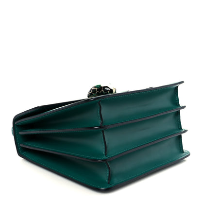 Bulgari Calfskin Serpenti Forever Top Handle Emerald Green 6 of 19