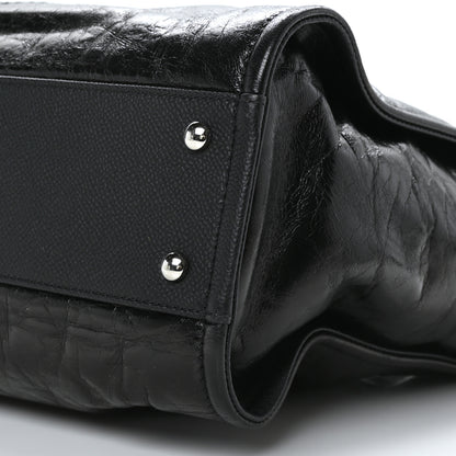 Chanel Glazed Calfskin Small Deauville Tote Black 9 of 11