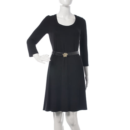 Versace Calfskin Palazzo Medusa Belt 95 38 Black 2 of 9