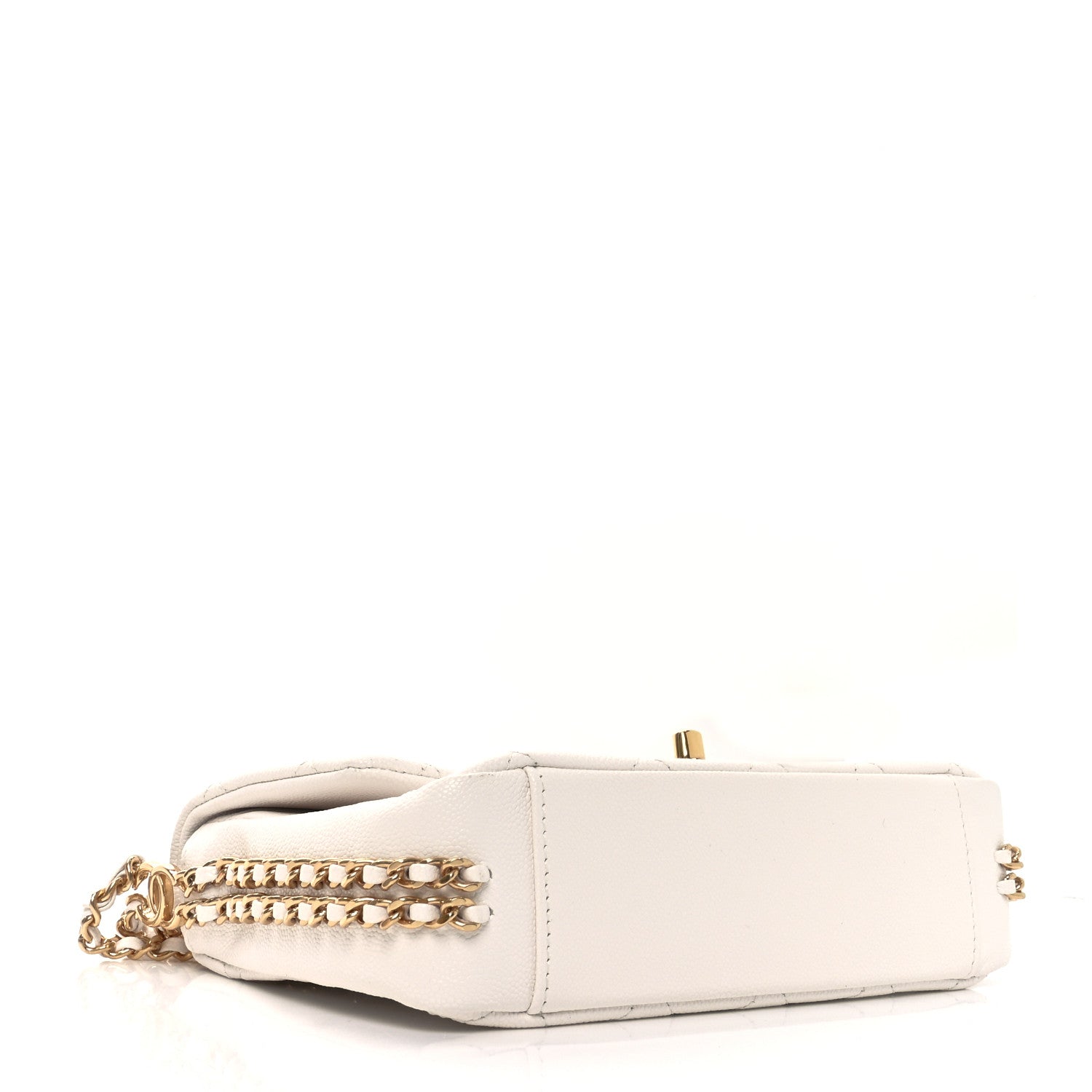 Chanel Caviar Quilted Mini CC You Flap White 4 of 11