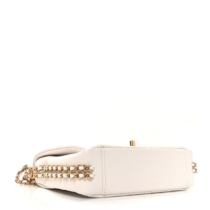 Chanel Caviar Quilted Mini CC You Flap White 4 of 11