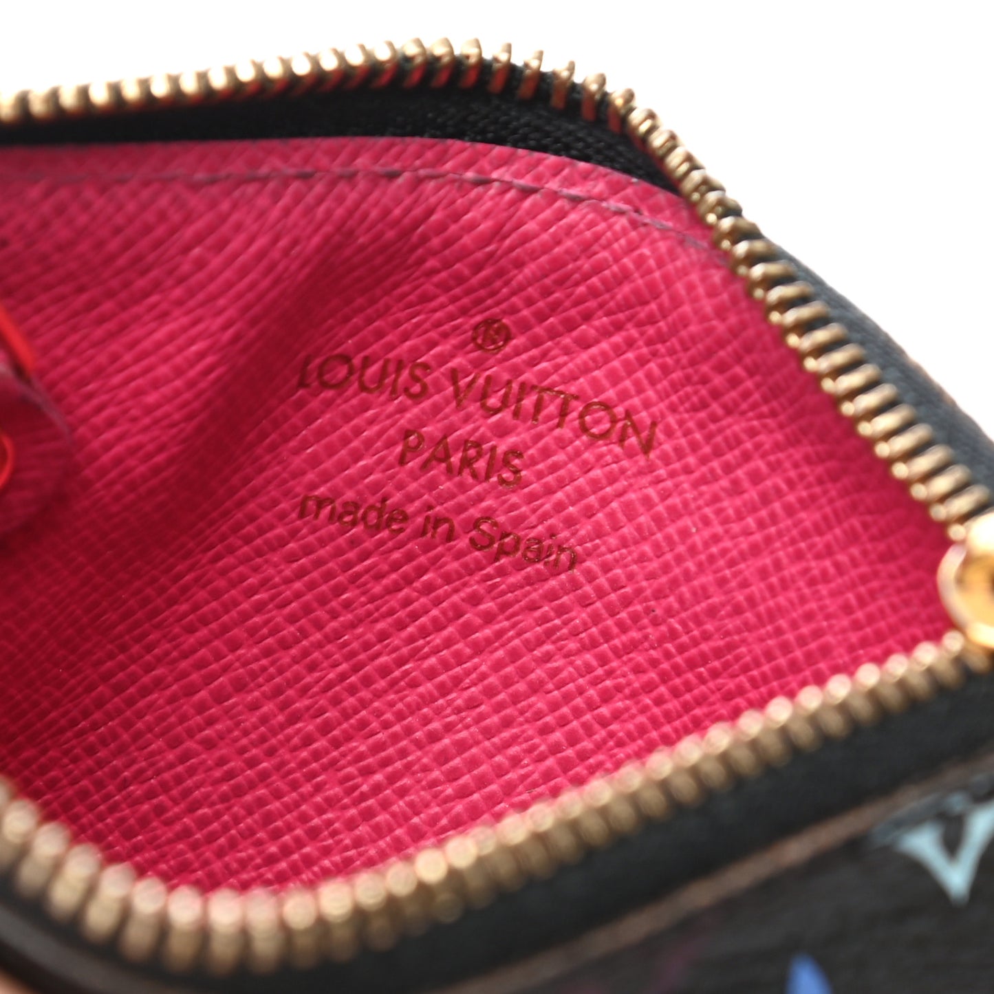 Monogram Multicolor Key Pouch Black Grenade