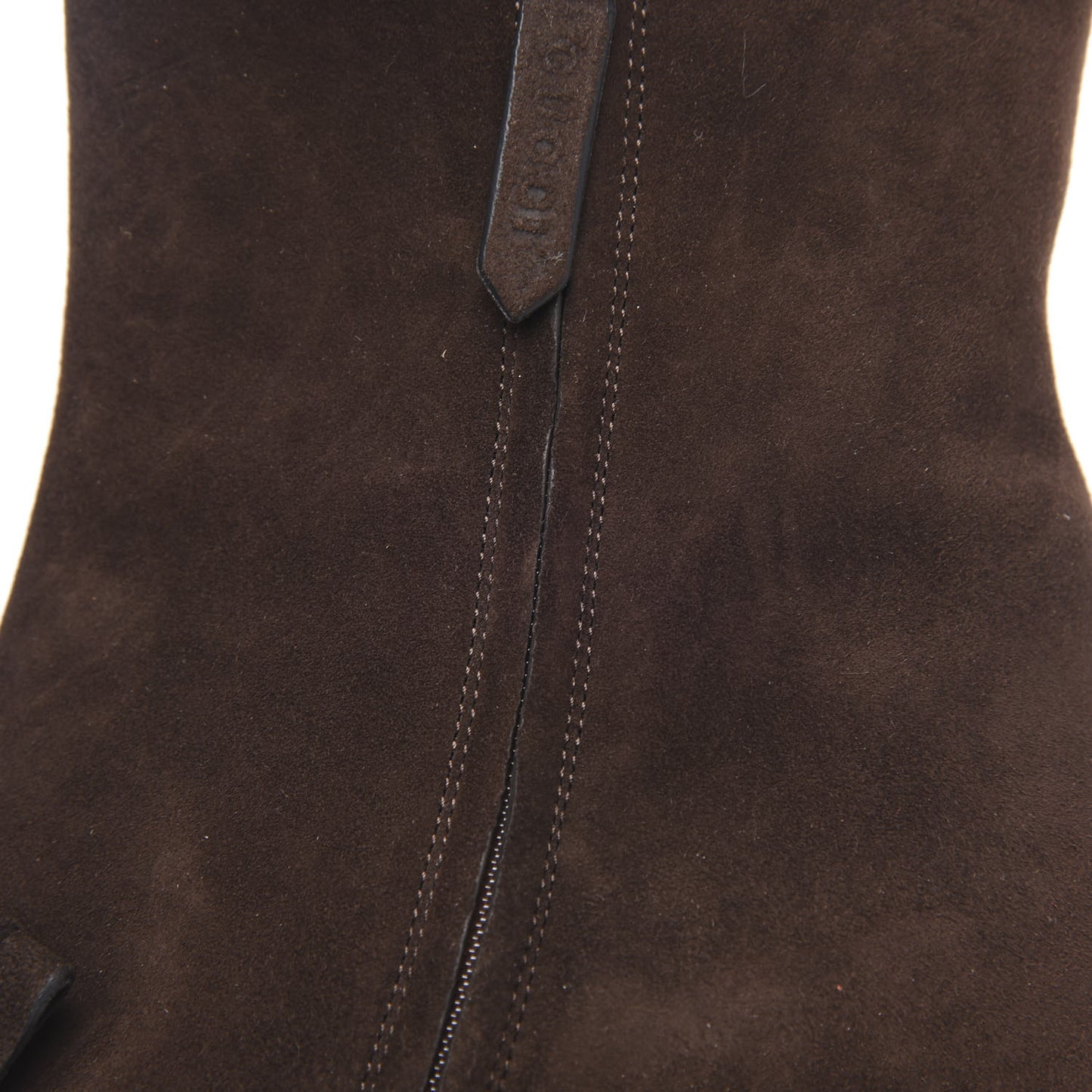Kid Scamosciato GG Marmont Fringe 75mm Ankle Boots 39.5 Cocoa