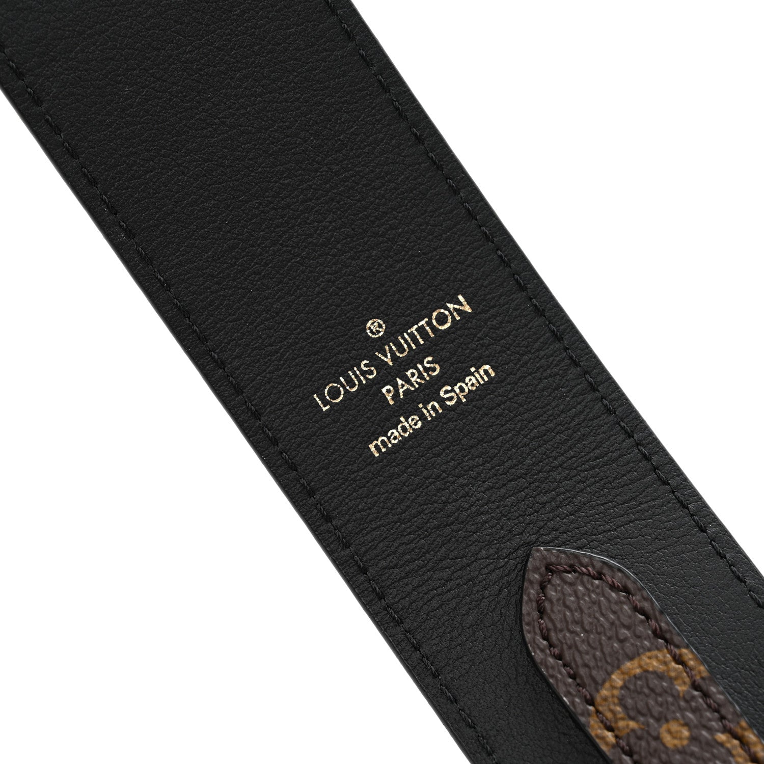 Louis Vuitton Monogram Bandouliere Shoulder Strap Black 4 of 7