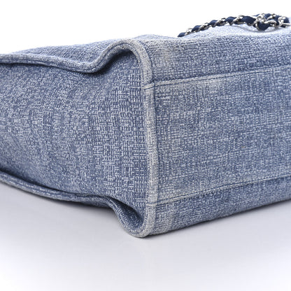 Chanel Canvas Extra Large Deauville Tote Blue 6 of 10