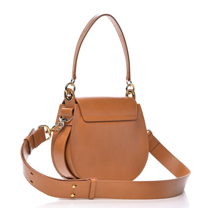 Chloe Calfskin Suede Large Tess Bag Autumnal Brown 3 of 10
