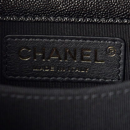 Chanel Caviar Quilted North South Boy Flap Black 8 of 9