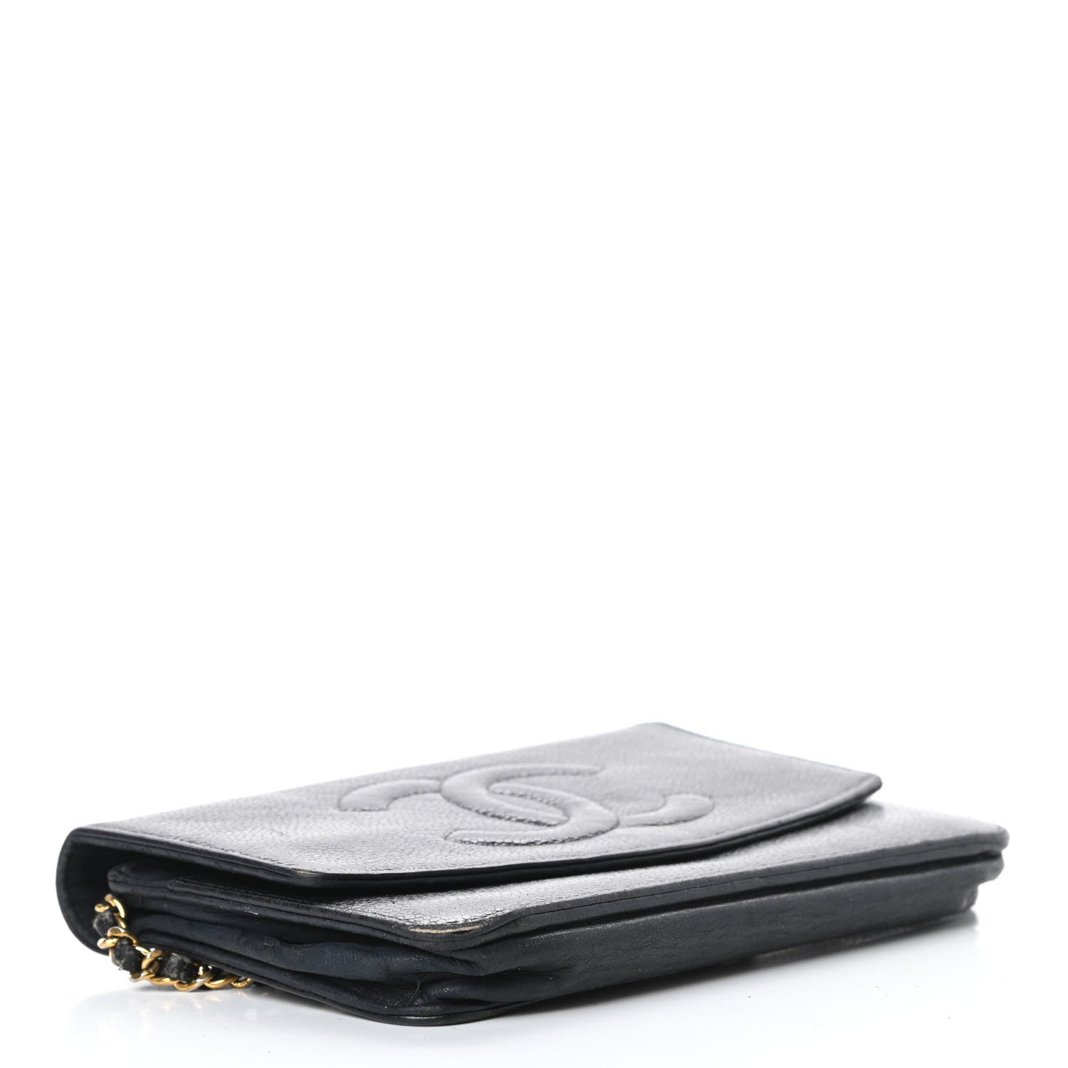 Chanel Caviar Timeless CC Wallet On Chain WOC Black 4 of 21