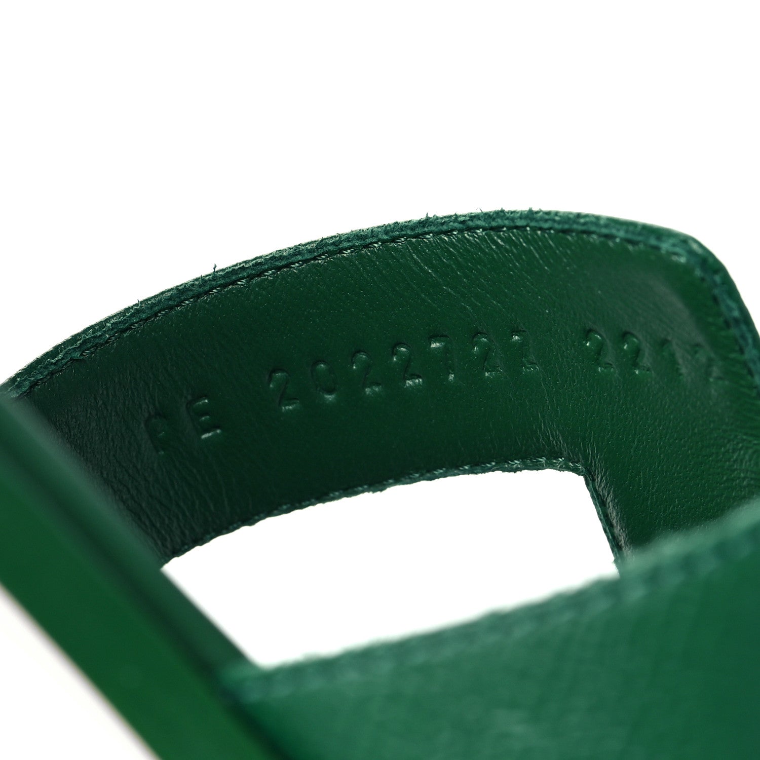 Hermes Epsom Oran Sandals 40 Vert Cactus 8 of 8