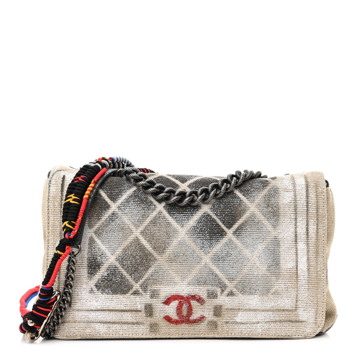 Canvas Tromp L’Oeil Graffiti Oh My Boy Flap Beige