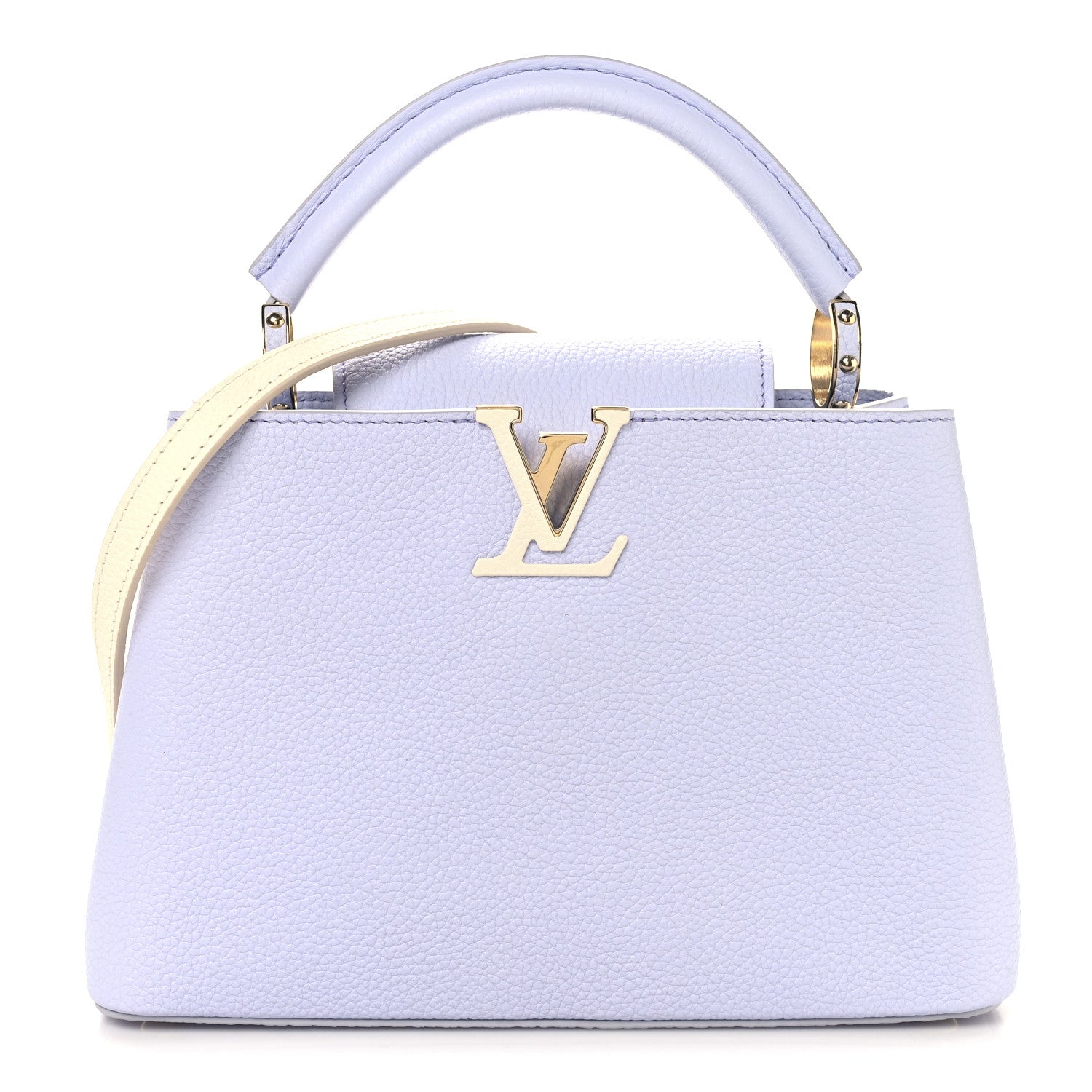 Louis Vuitton Taurillon Braided Chain Capucines BB Iris Creme 1 of 9