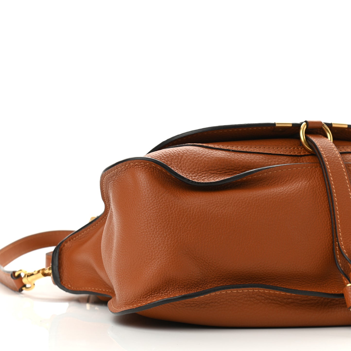 Calfskin Medium Marcie Satchel Tan