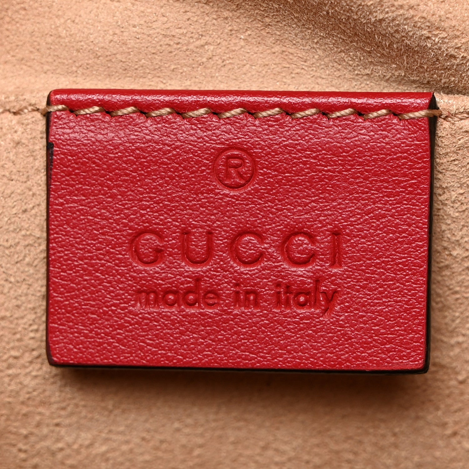 Gucci Calfskin Matelasse Small GG Marmont Chain Shoulder Bag Hibiscus Red 7 of 11