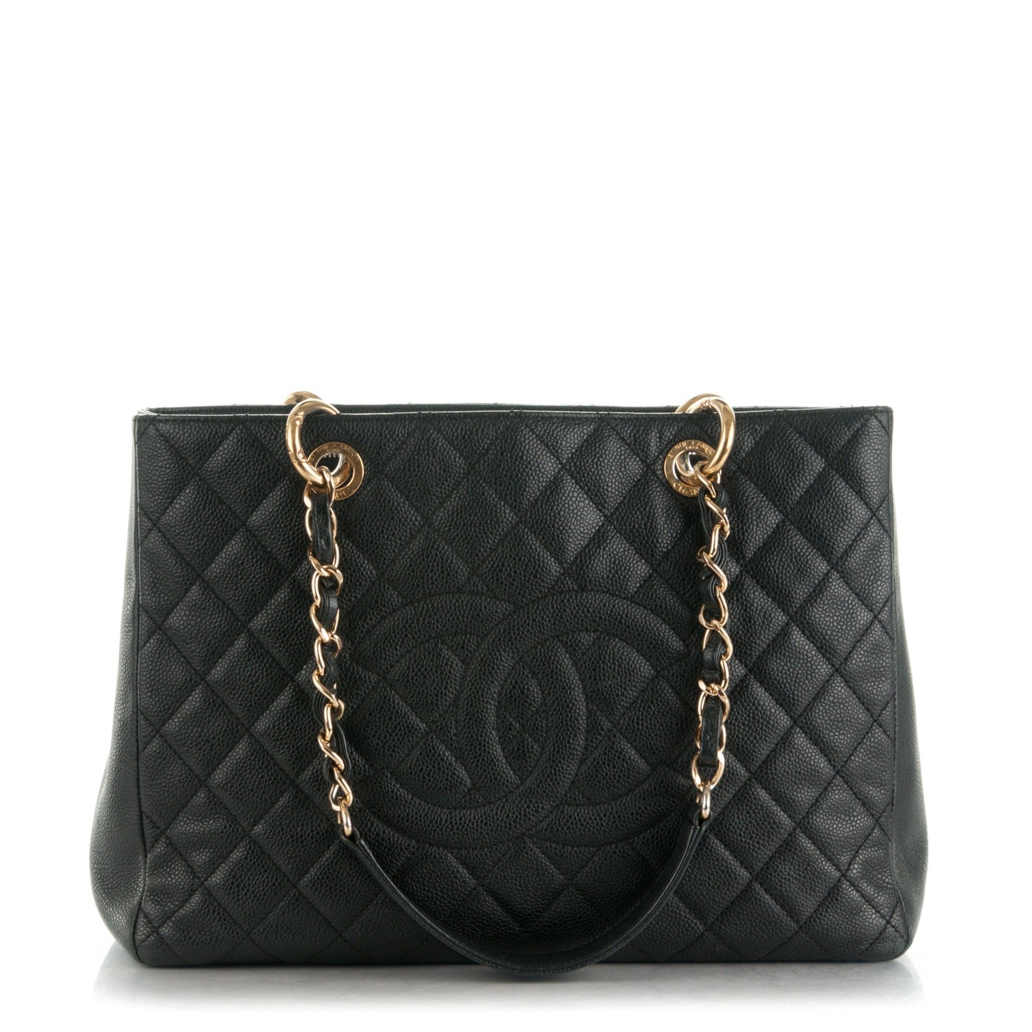 Chanel Caviar Quilted Grand Shopping Tote GST Black 1 of 7
