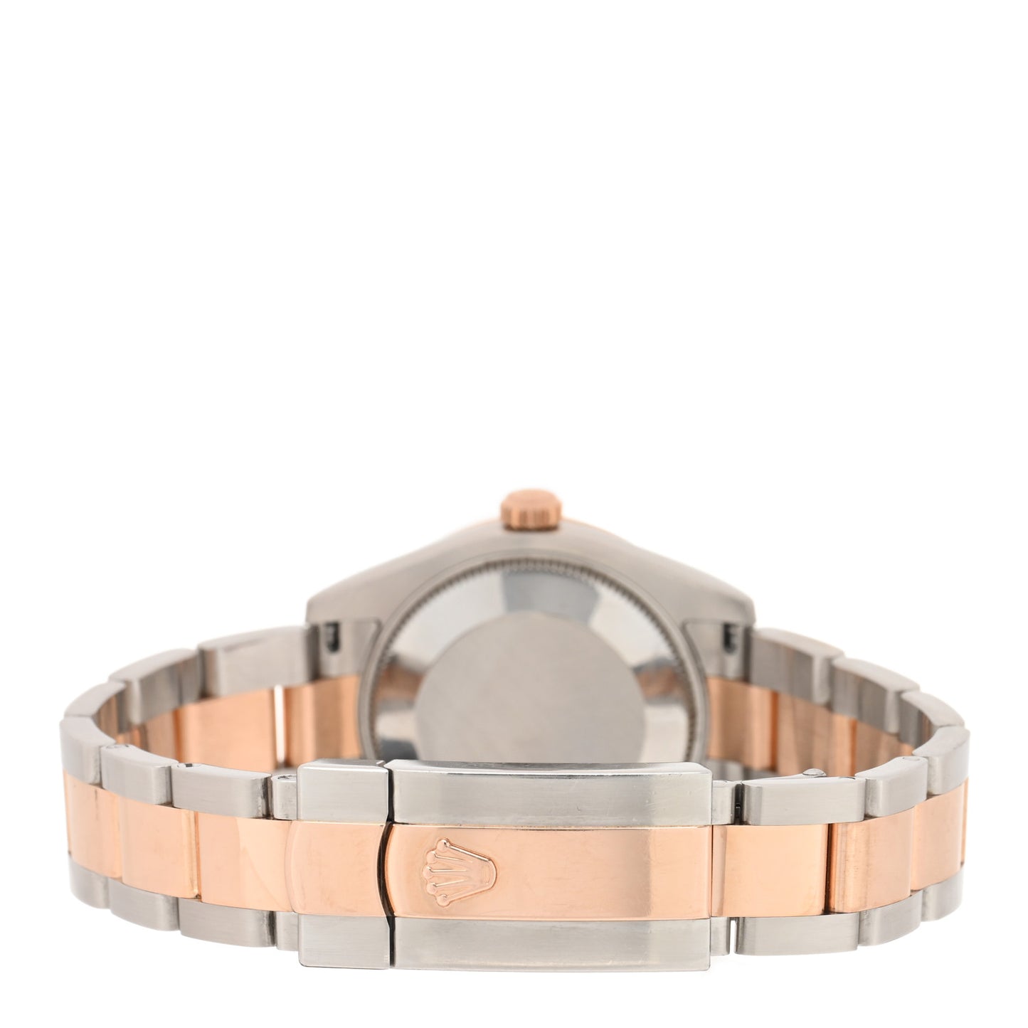 Stainless Steel 18K Everose Gold Diamond 31mm Oyster Perpetual Datejust Watch Chocolate Roman 178341