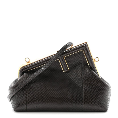 Fendi Snakeskin Small Fendi First Brown 1 of 10