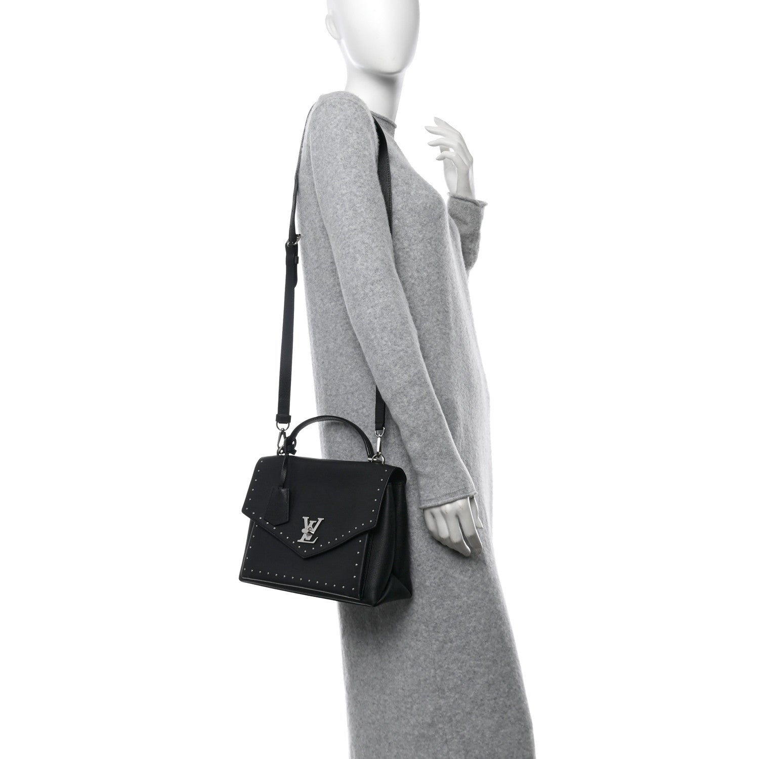 Louis Vuitton Soft Calfskin My Lockme Studs Black 2 of 15