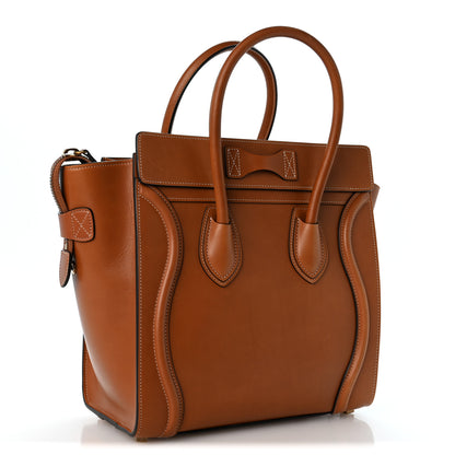 Celine Natural Calfskin Micro Luggage Tan 3 of 12