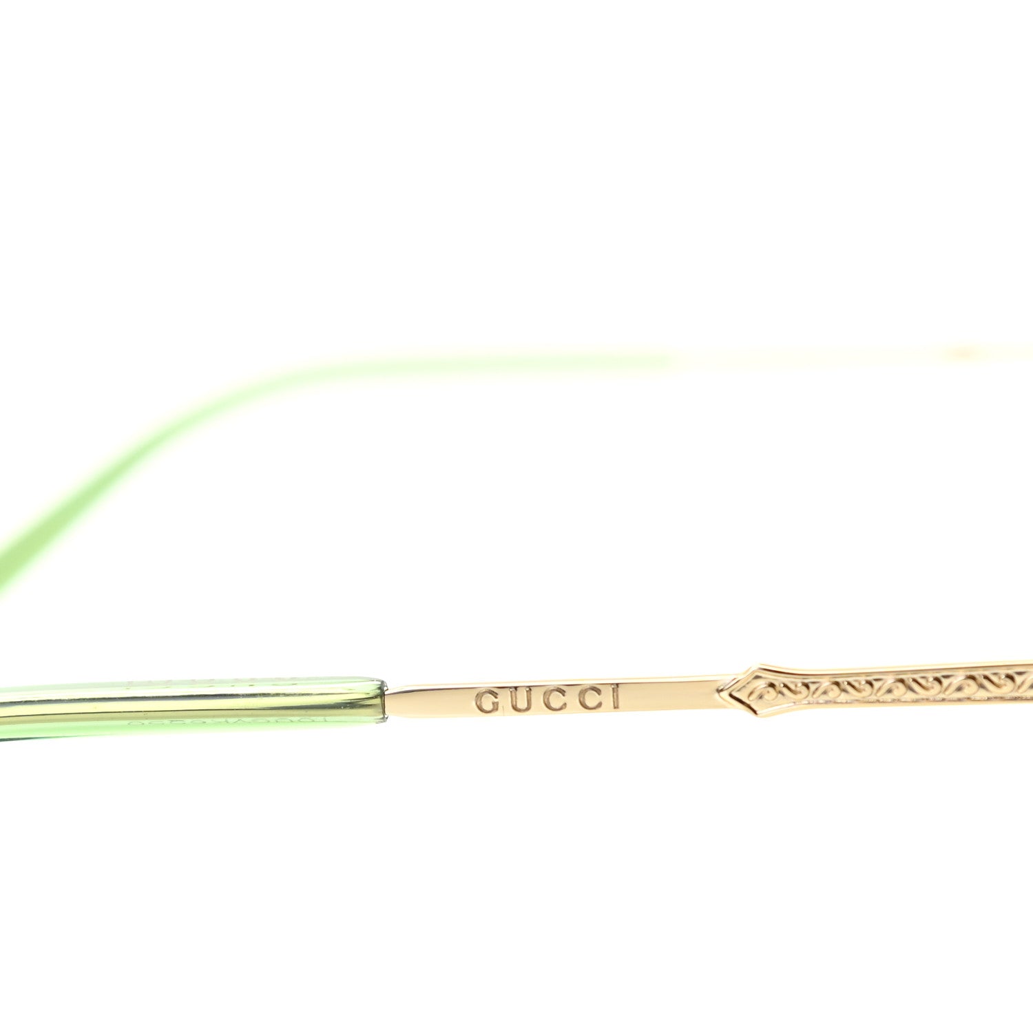 Gucci Metal Aviator Sunglasses GG0356S Green 7 of 8