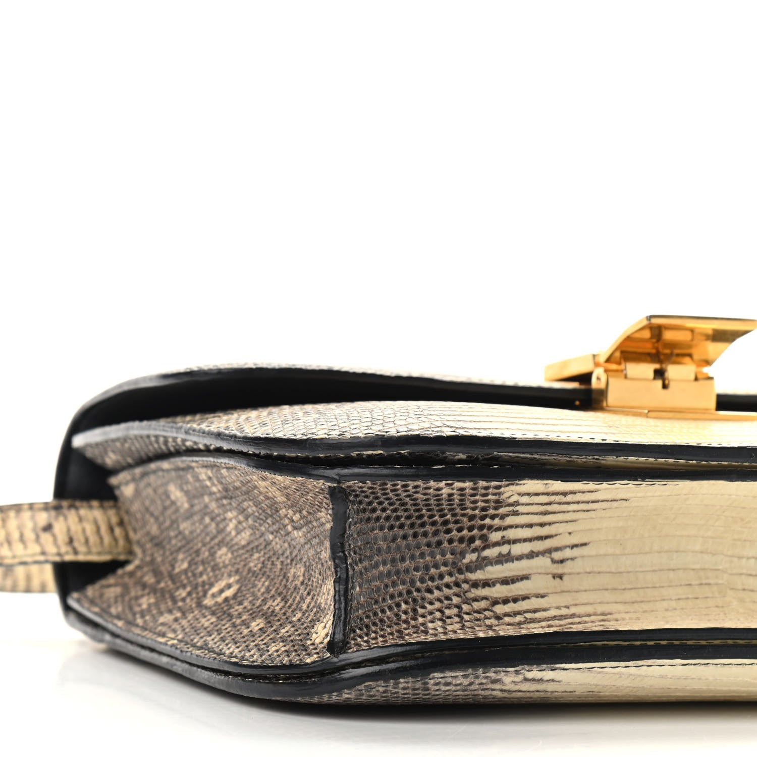 Celine Lizard Medium Classic Box Flap Bag Natural 7 of 9