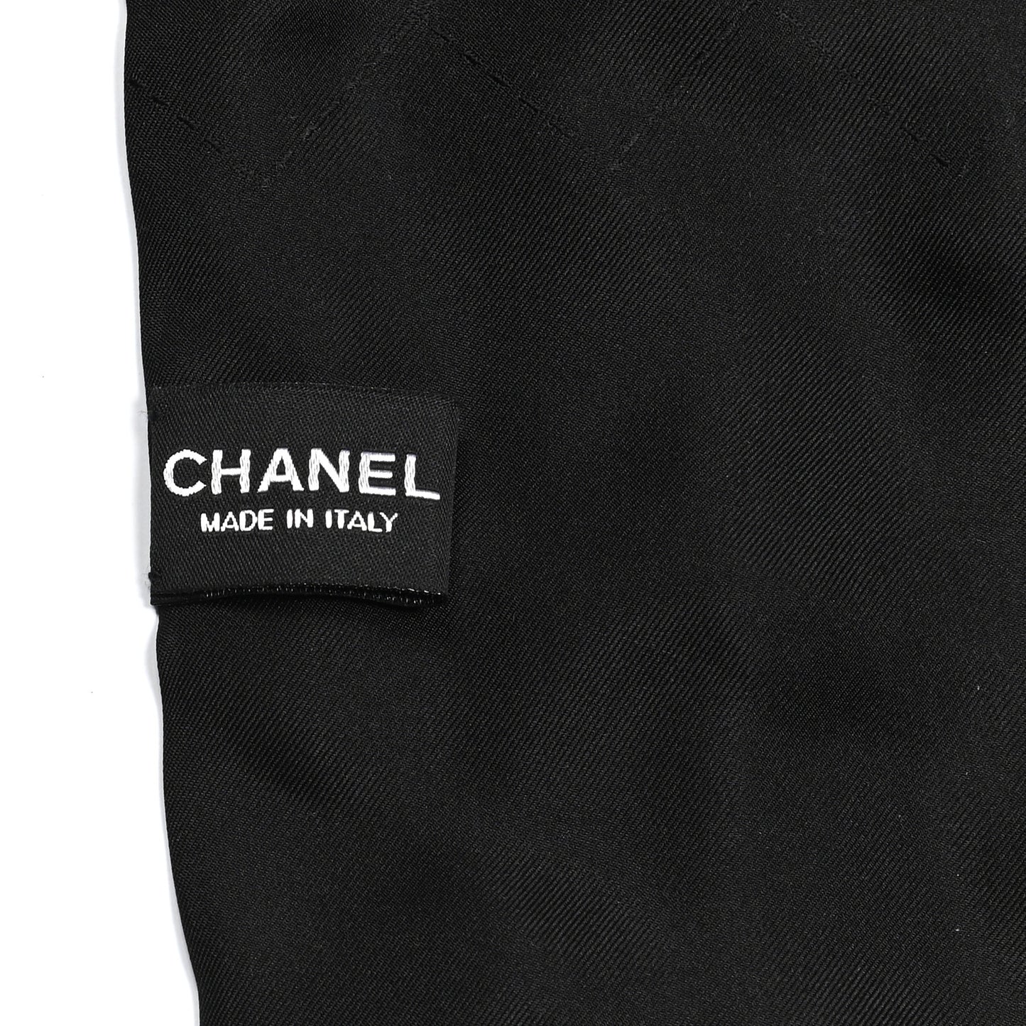 Silk Crystal Scarf Black