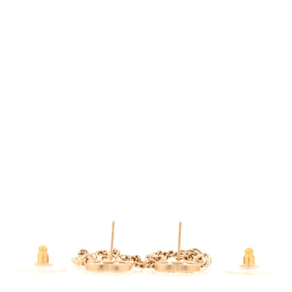 Chanel Metal CC Chain Drop Earrings Gold 3 of 4