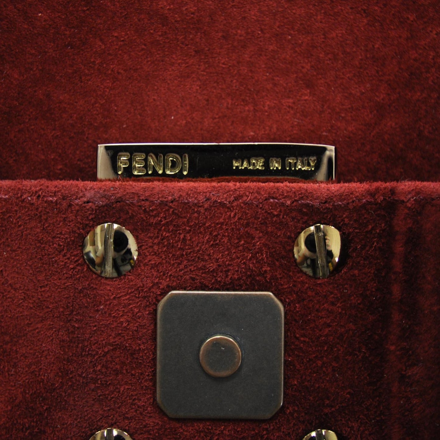 Suede Baguette Red