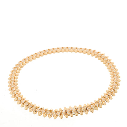 Cartier 18K Pink Gold Diamond Clash De Cartier Small Flexible Bracelet 17 2 of 3