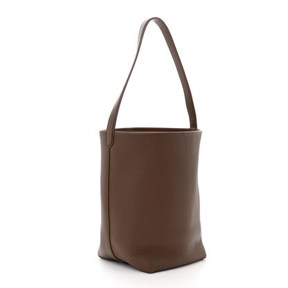 The Row Grained Calfskin Medium N/S Park Tote Brown 3 of 10