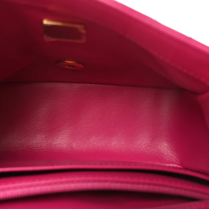 Chanel Lambskin Quilted Mini Pearl Crush Flap Fuchsia 5 of 10