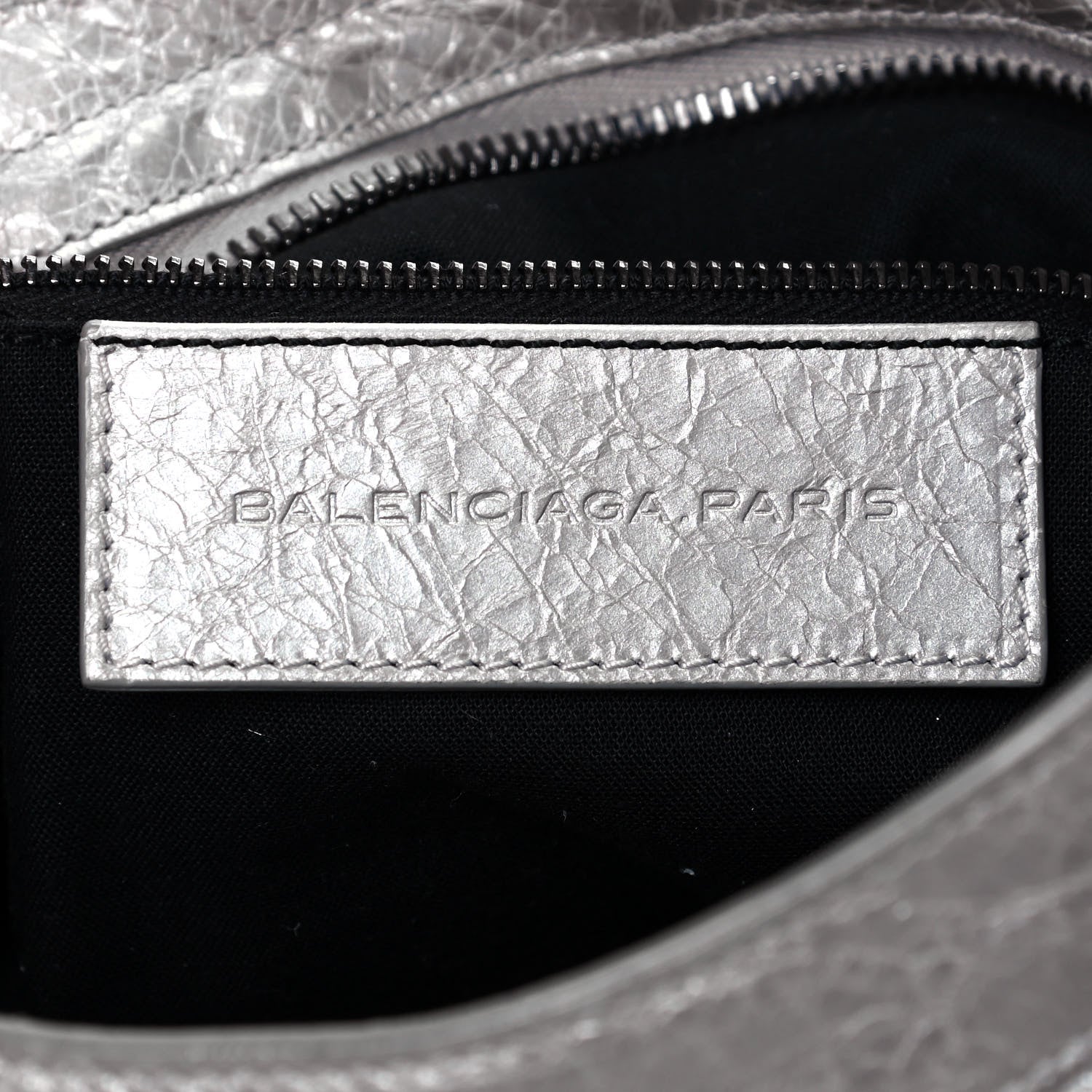 Balenciaga Metallic Agneau Classic Hardware Town Argent 9 of 13