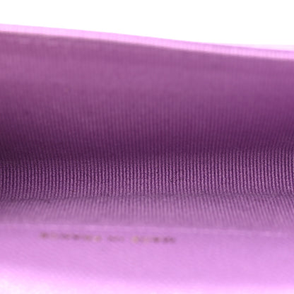 Chanel Caviar Quilted Flap Card Holder Wallet Purple 5 of 7