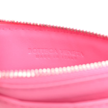 Bottega Veneta Nappa Intrecciato Zip Card Case Pink 6 of 6