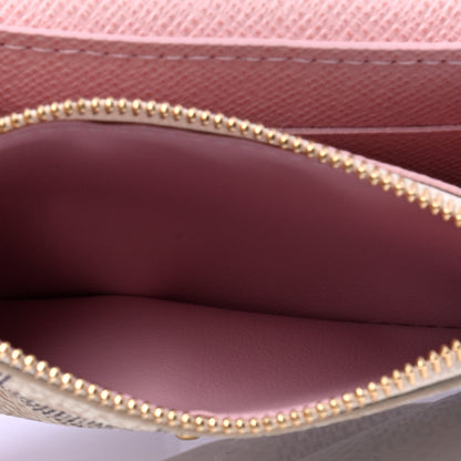 Louis Vuitton Damier Azur Rosalie Coin Purse Rose Ballerine 5 of 5
