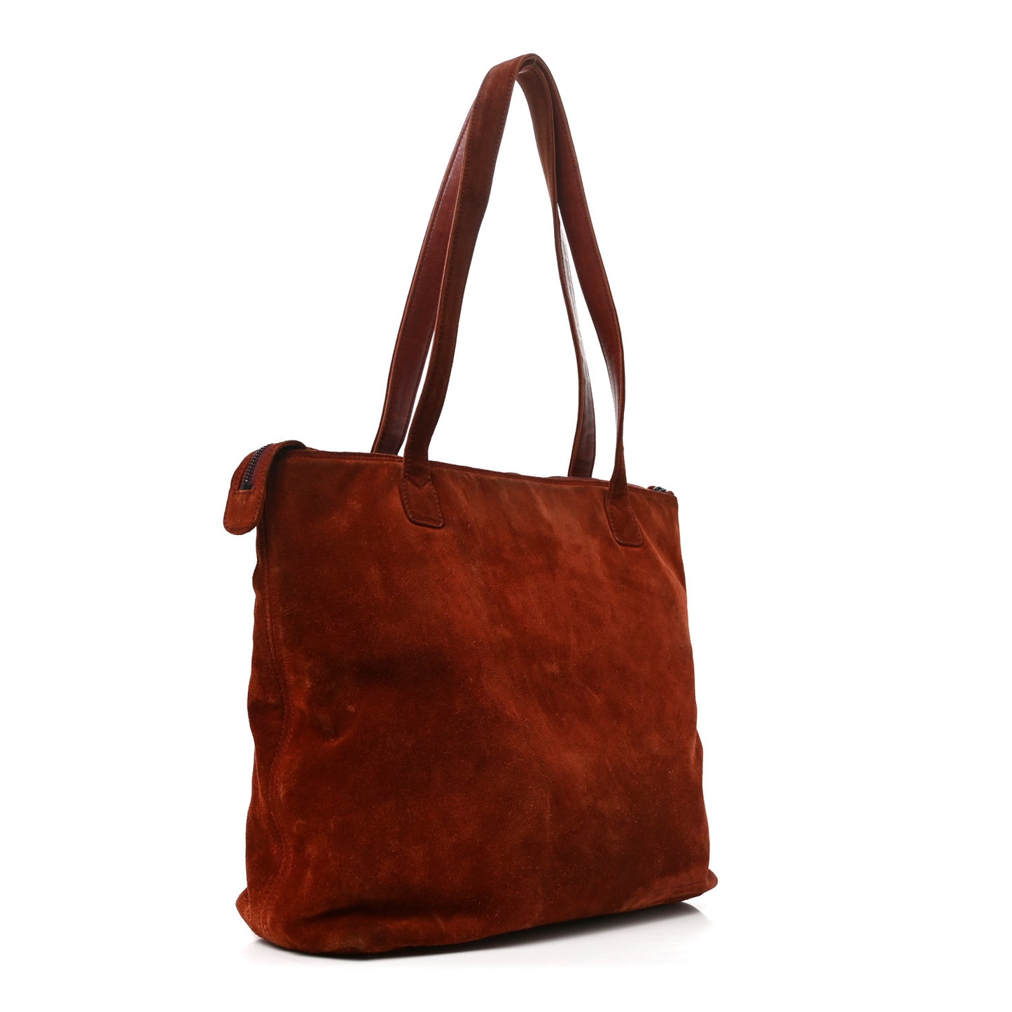 Suede CC Tote Red