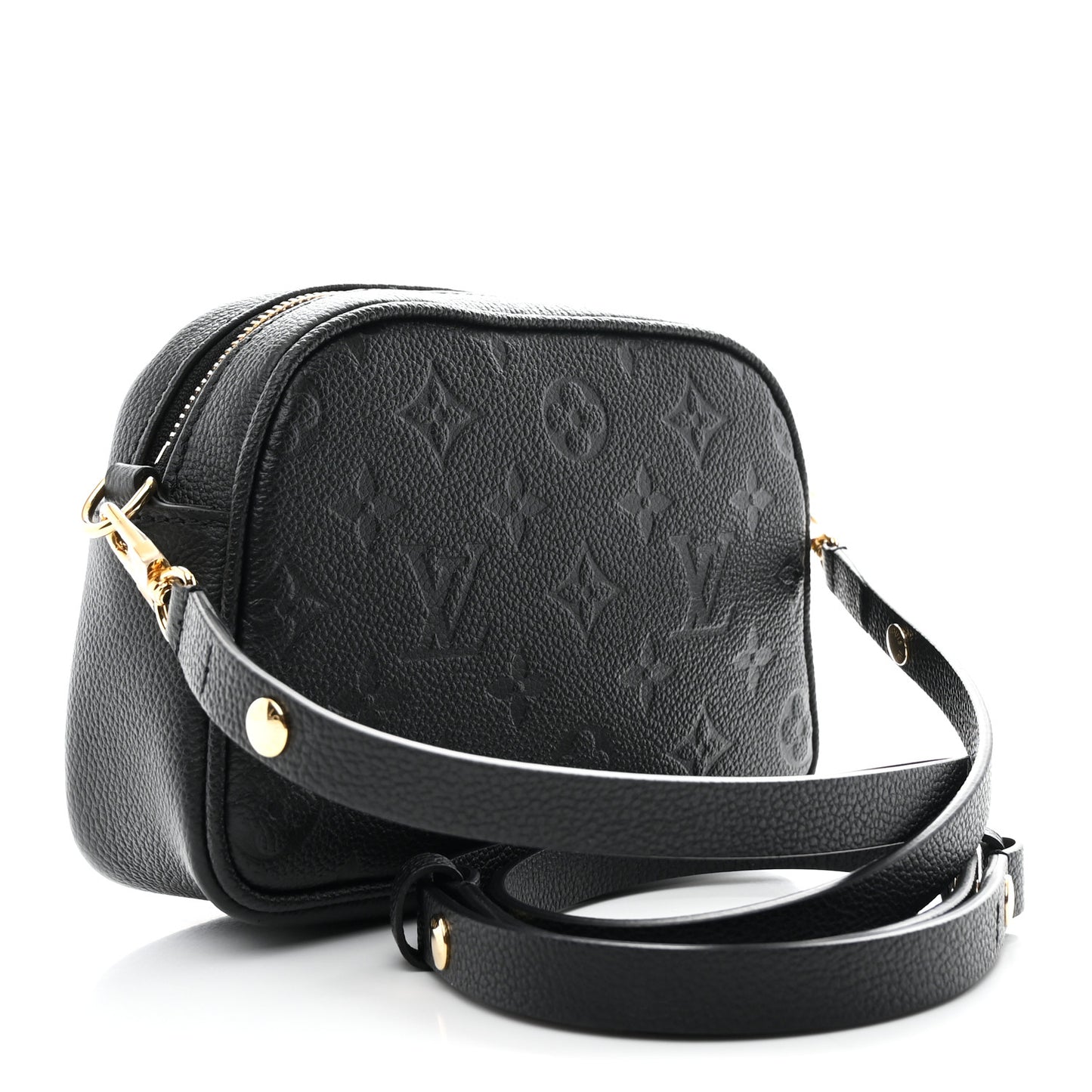 Empreinte Monogram Tiny Camera Bag Black