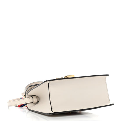 Gucci Calfskin Mini Sylvie Top Handle Bag White 3 of 5