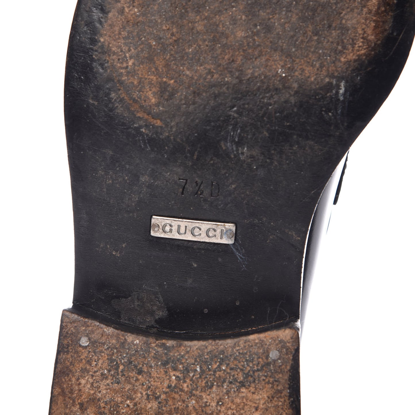 Calfskin Mens Horsebit Loafers 7.5 Black