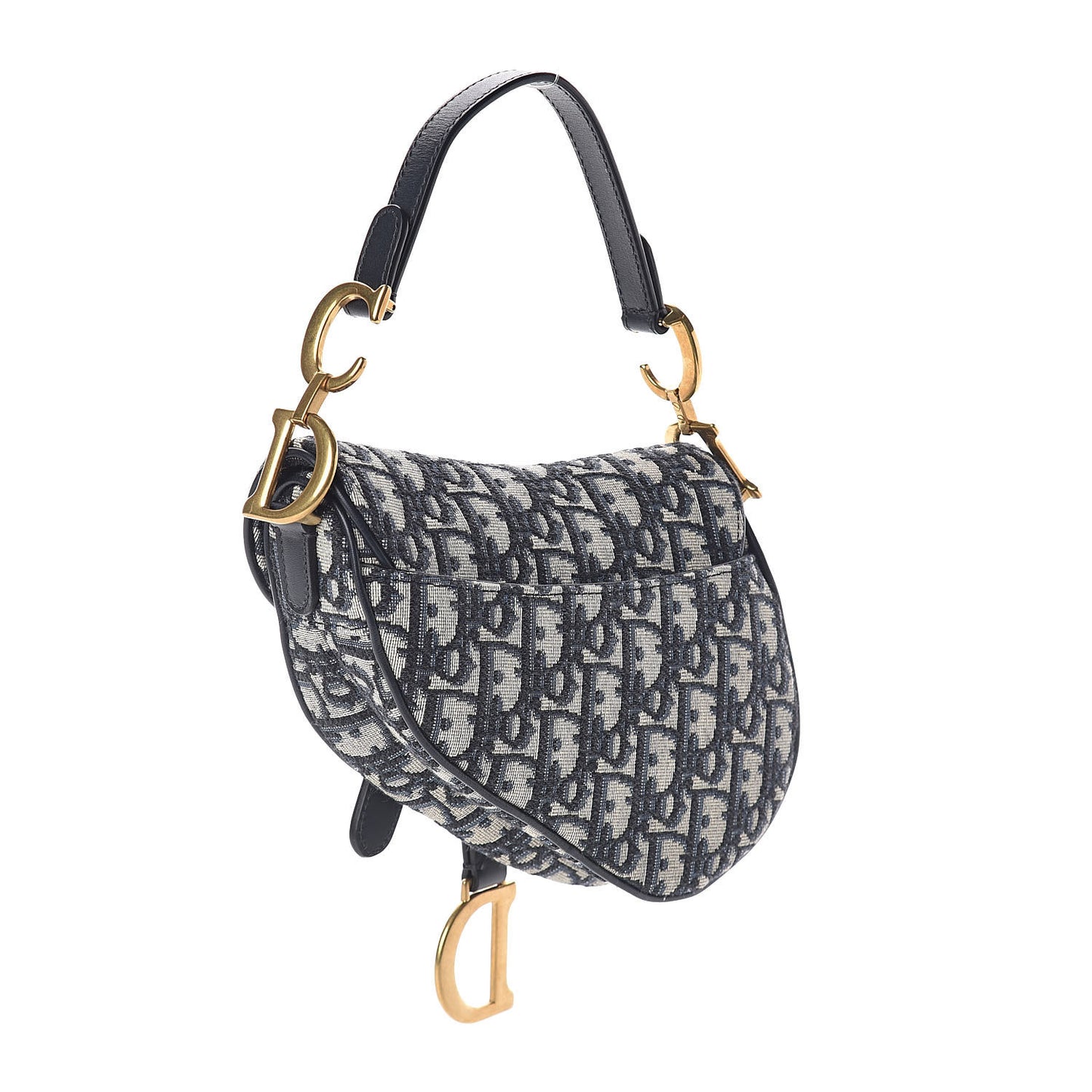 Oblique Mini Saddle Bag Blue