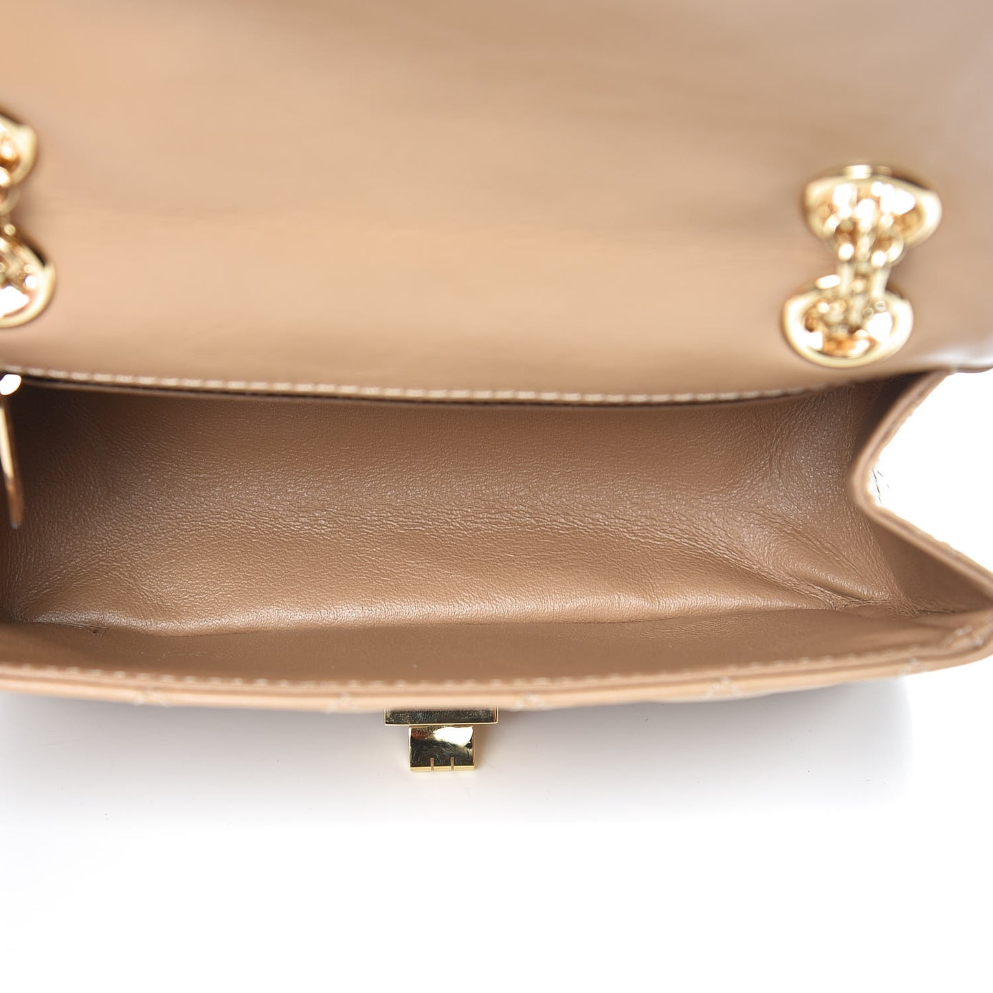 Aged Calfskin Quilted 2.55 Reissue Mini Flap Beige