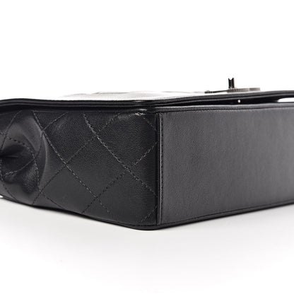 Chanel Sheepskin Quilted Vintage Mademoiselle Flap Black 8 of 10