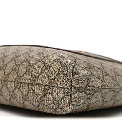 Gucci GG Supreme Monogram Web Large Ophidia Vertical  Front Pocket Shopping Tote Brown 10 of 10