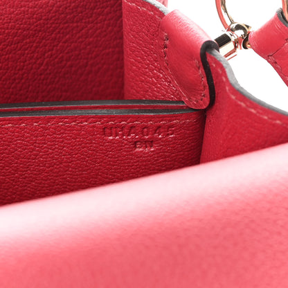 Hermes Evercolor Mini Sac Roulis Rouge Grenat 7 of 14