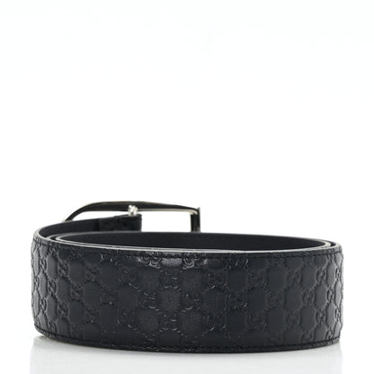 Gucci Soft Microguccissima 40mm Belt 80 32 Black 2 of 5