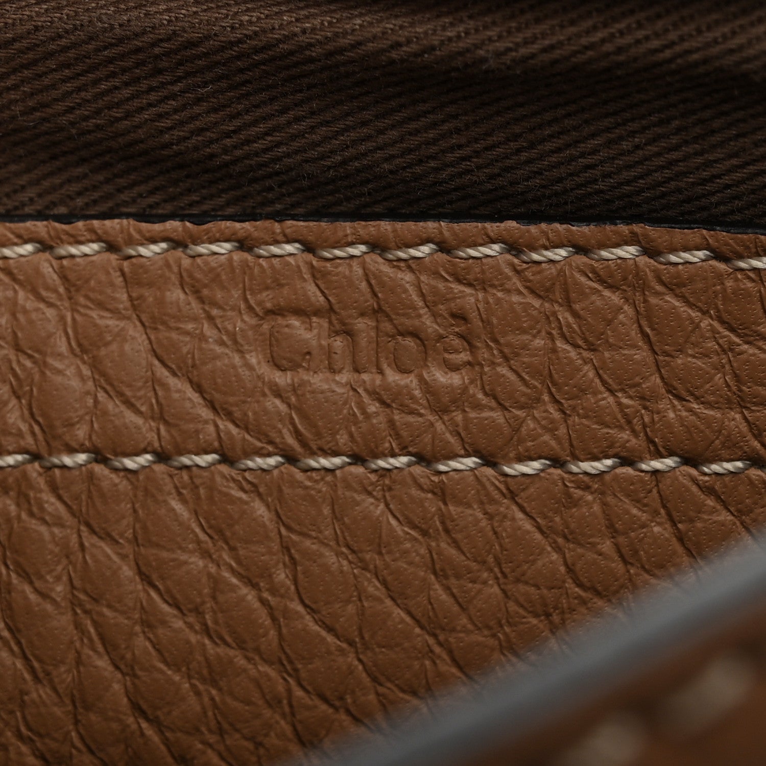 Chloe Calfskin Mini Marcie Round Crossbody Bag Nut 7 of 11