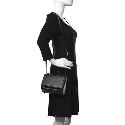 Givenchy Textured Calfskin Mini Pandora Box Crossbody Bag Black 2 of 9