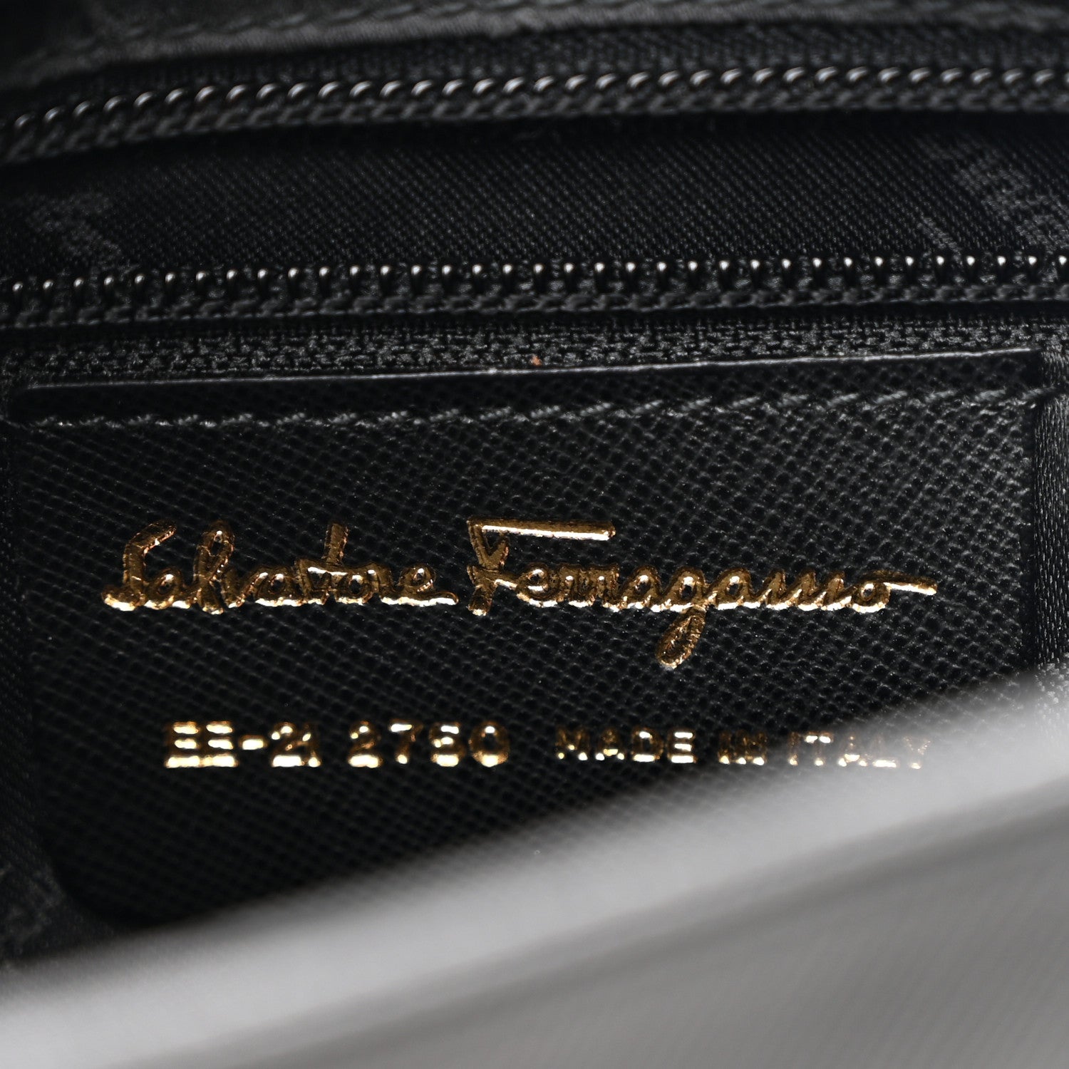Salvatore Ferragamo Saffiano Trifolio Shoulder Bag Black 6 of 9