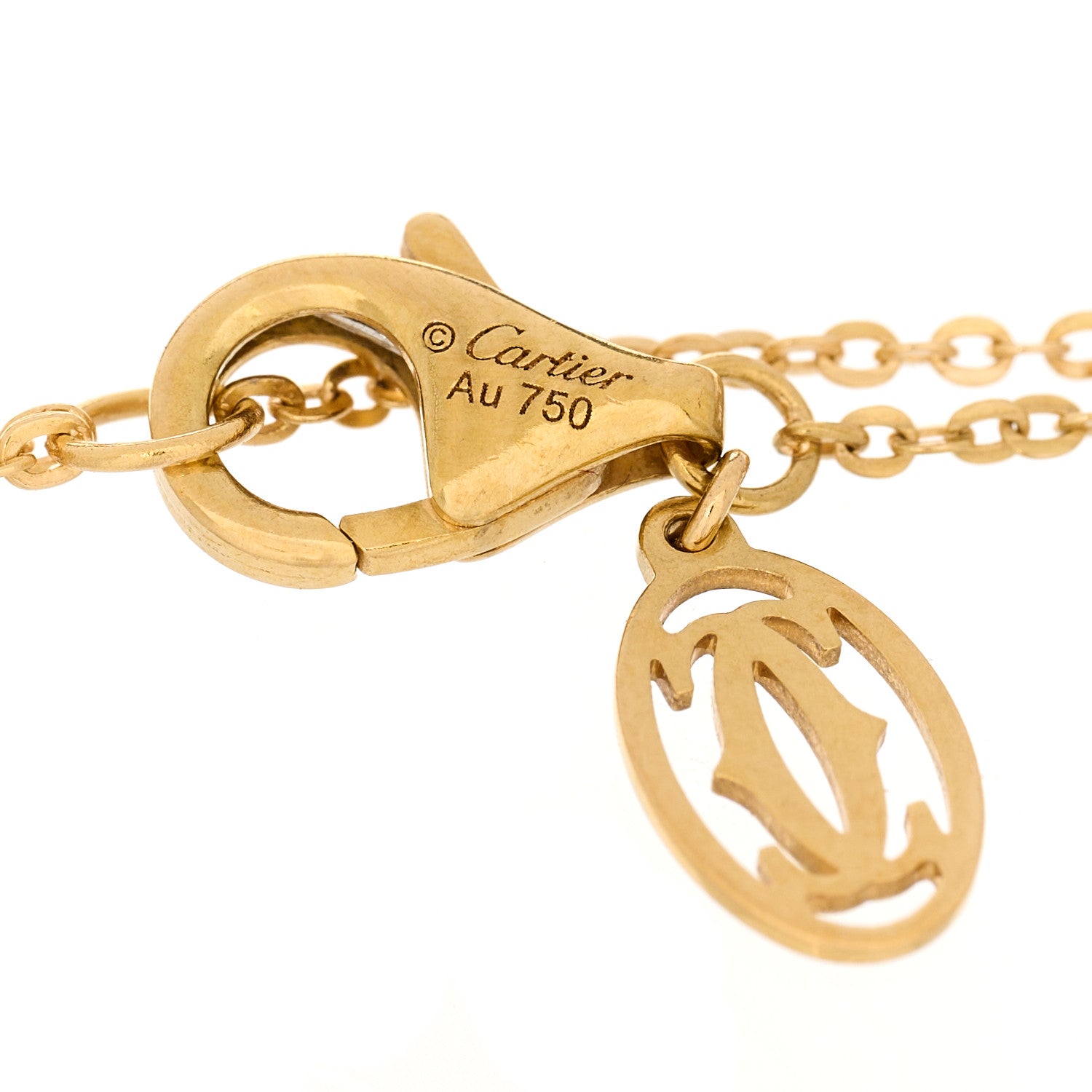 Cartier 18K Pink Yellow White Gold Trinity Bracelet 4 of 6